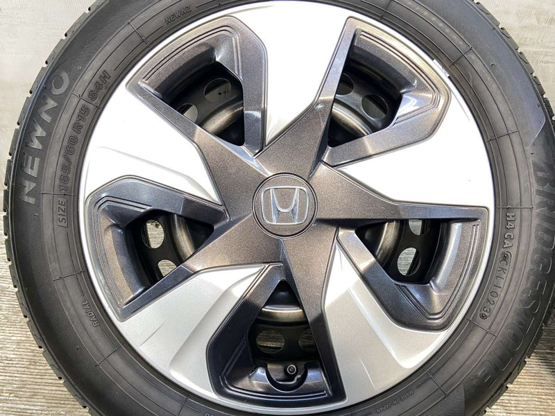 ブリヂストン NEWNO 185/60R15  /ホンダ純正 T5B 6.0J+ 100-4穴 4本