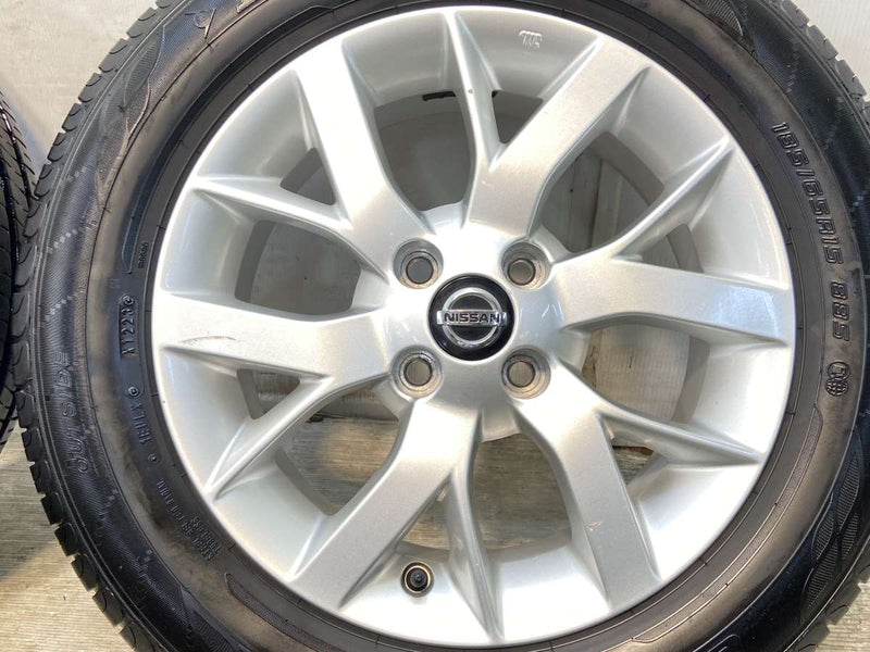 ダンロップ エナセーブ EC204 185/65R15  /日産純正  5.5J+40 100-4穴 4本