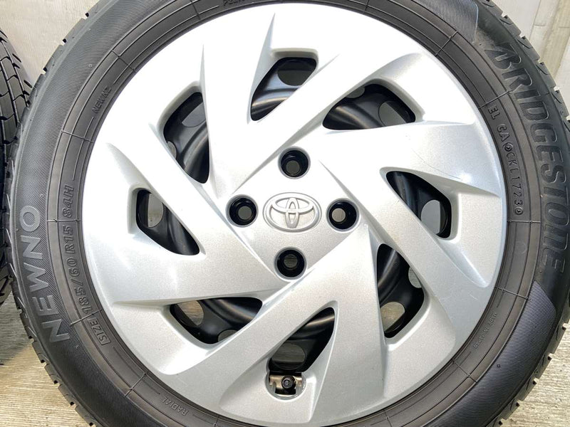 ブリヂストン NEWNO 185/60R15  /トヨタ純正 P6 5.5J+ 100-4穴 4本