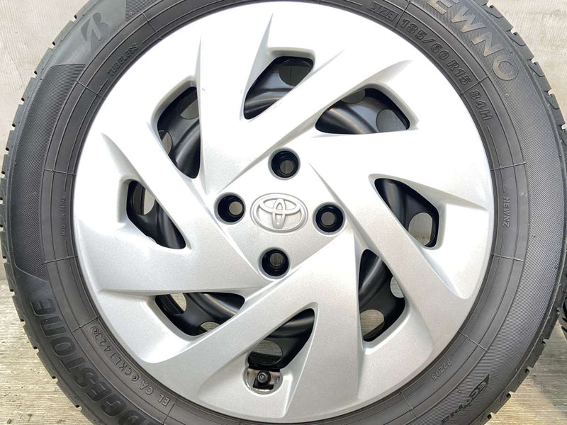 ブリヂストン NEWNO 185/60R15  /トヨタ純正 P6 5.5J+ 100-4穴 4本