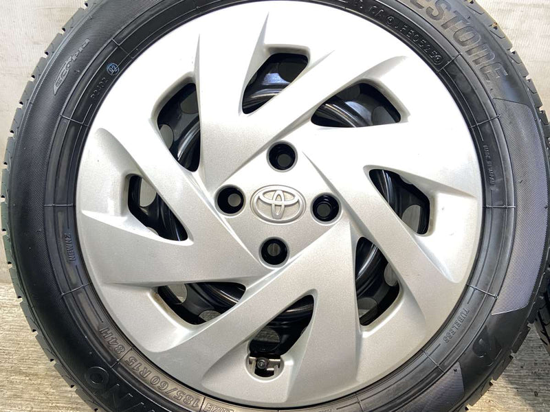 ブリヂストン NEWNO 185/60R15  /トヨタ純正 G4 5.5J+45 100-4穴 4本