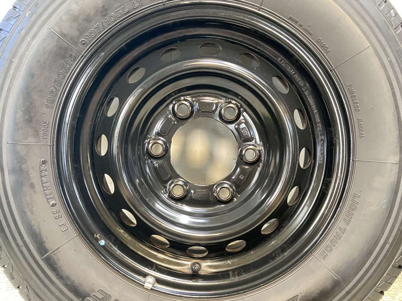 ブリヂストン V600 195/80R15 107/105LT /日産純正  5.5J+ 139.7-6穴 4本