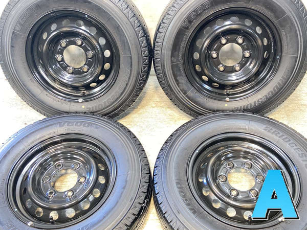 ブリヂストン V600 195/80R15 107/105LT /日産純正  5.5J+ 139.7-6穴 4本