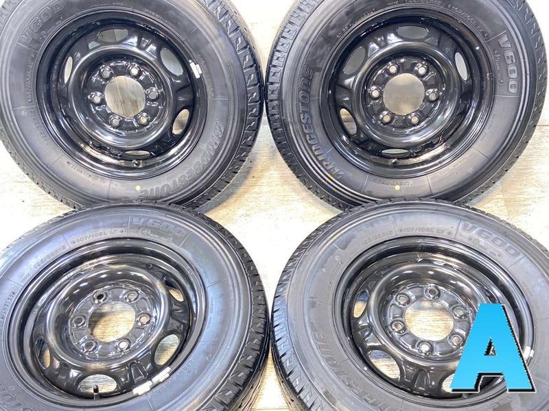 ブリヂストン V600 195/80R15 107/105LT /日産純正  5.5J+ 139.7-6穴 4本