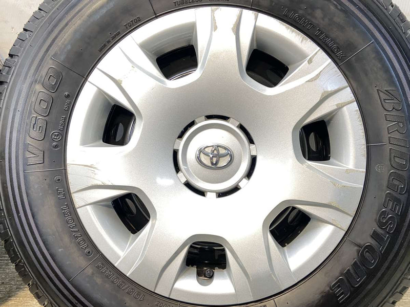 ブリヂストン V600 195/80R15 107/105LT /トヨタ純正 HS 6.0J+ 139.7-6穴 4本