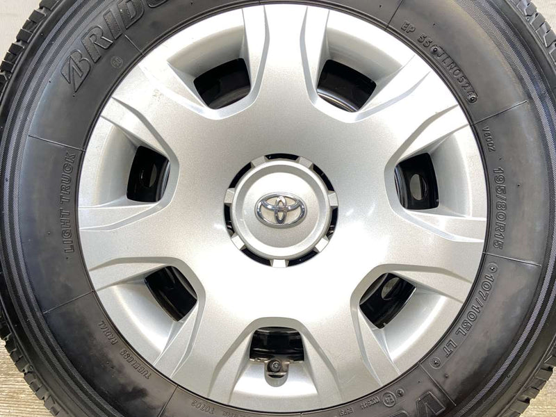 ブリヂストン V600 195/80R15 107/105LT /トヨタ純正 HS 6.0J+ 139.7-6穴 4本