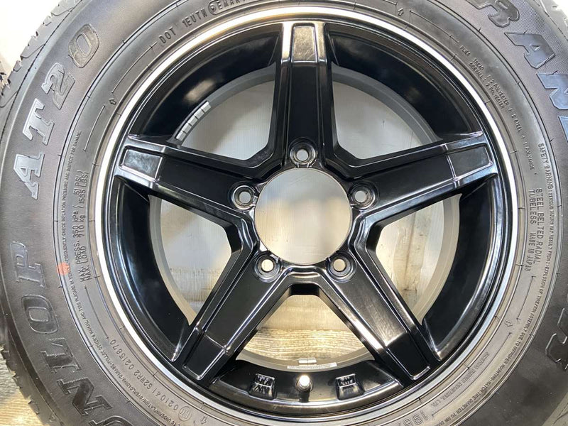 ダンロップ グラントレック AT20 195/80R15  /　  5.5J+5 139.7-5穴 4本