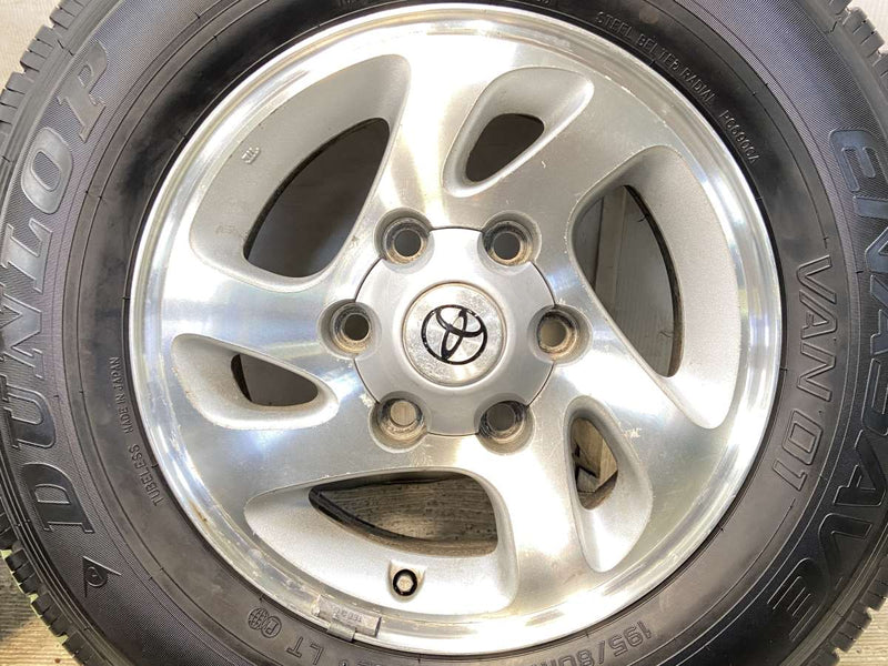 ダンロップ エナセーブ VAN01 195/80R15 107/105LT /トヨタ純正  6.0J+30 139.7-6穴 4本