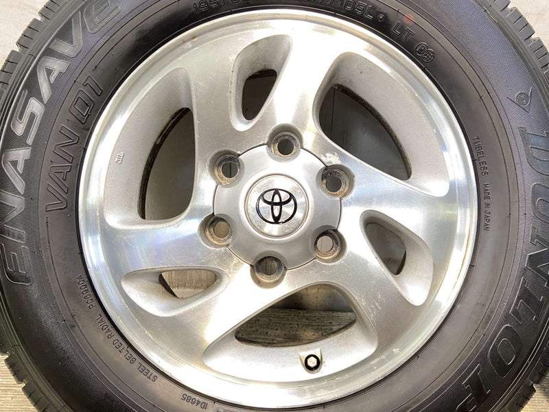 ダンロップ エナセーブ VAN01 195/80R15 107/105LT /トヨタ純正  6.0J+30 139.7-6穴 4本