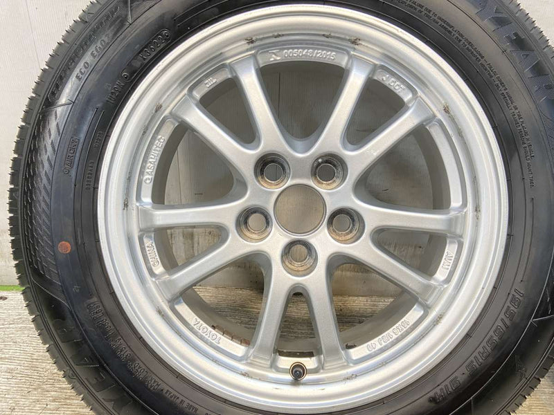 グッドイヤー エフィシェント グリップ ECO EG02 195/65R15  /トヨタ純正  6.5J+40 100-5穴 4本
