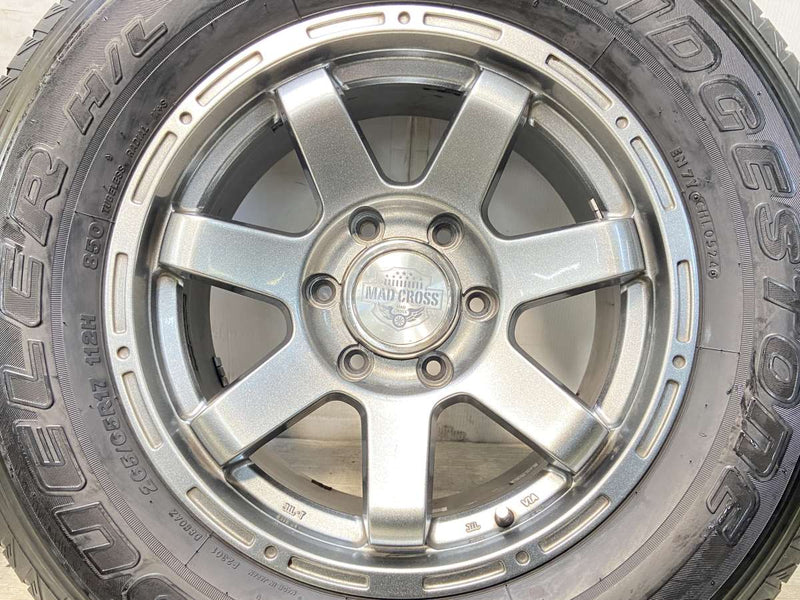 ブリヂストン デューラー H/L 850 265/65R17  /　 MAD CROSS 7.5J+28 139.7-6穴 4本