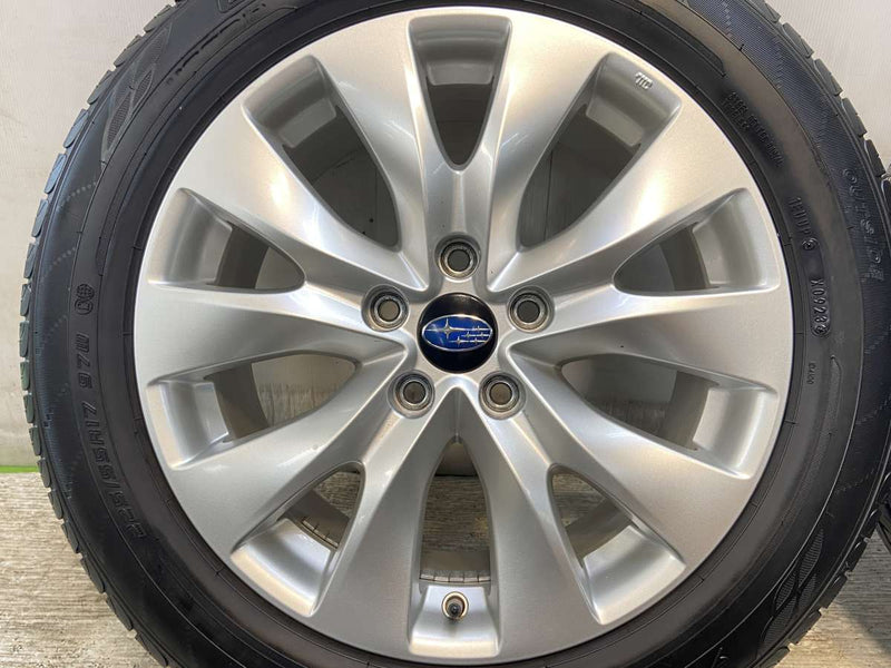 ダンロップ エナセーブ EC204 225/55R17  /スバル純正  7.5J+55 114.3-5穴 4本