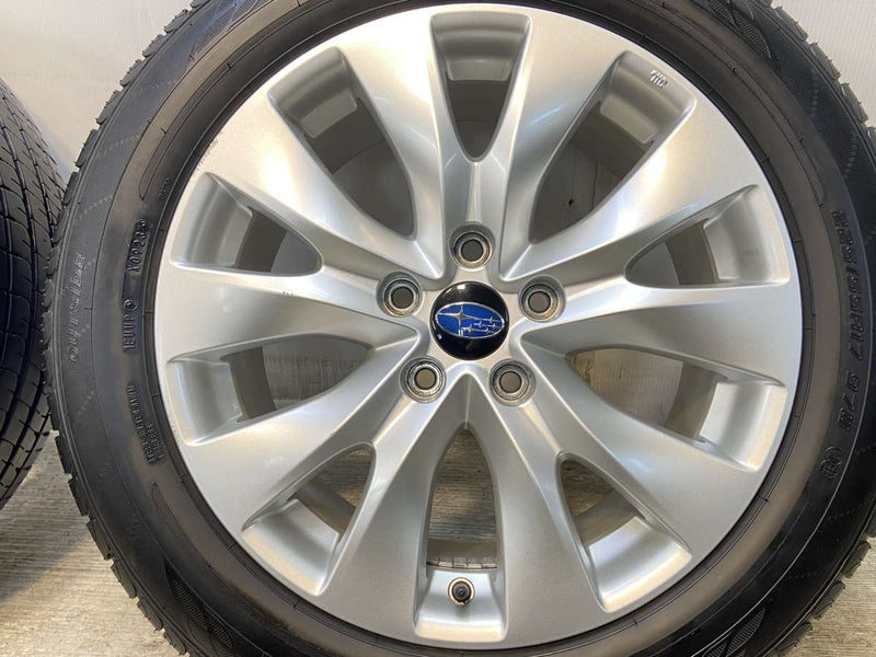 ダンロップ エナセーブ EC204 225/55R17  /スバル純正  7.5J+55 114.3-5穴 4本