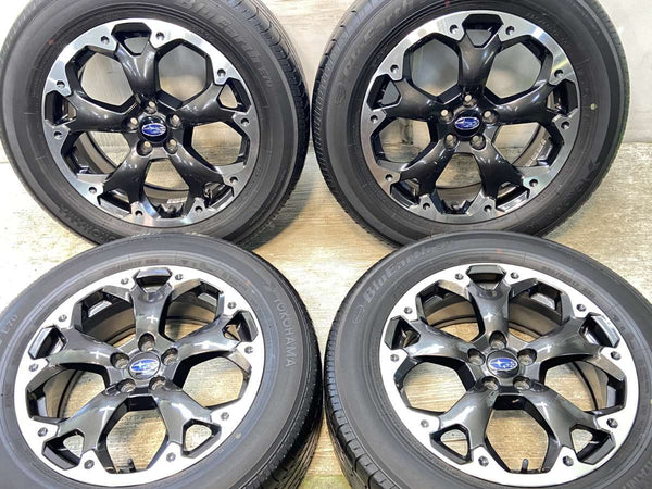 ヨコハマ ブルーアース E70GZ 225/60R17  /スバル純正  7.0J+55 100-5穴 4本