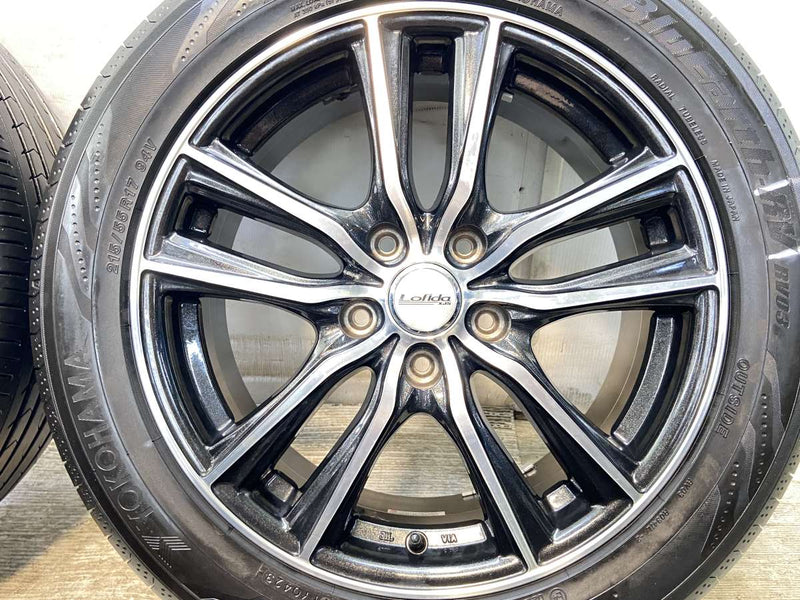 ヨコハマ ブルーアース-RV RV-03 215/55R17  /　 Lofida Xj5 7.0J+48 114.3-5穴 4本