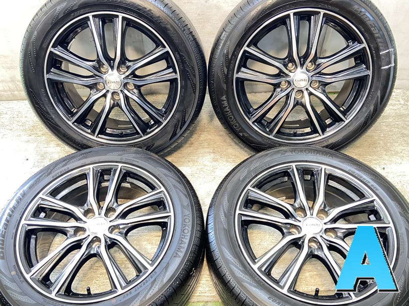 ヨコハマ ブルーアース-RV RV-03 215/55R17  /　 Lofida Xj5 7.0J+48 114.3-5穴 4本