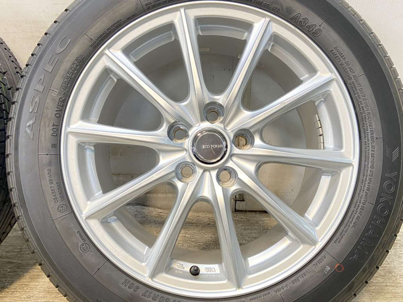 ヨコハマ ASPEC A349 215/60R17  /　 ECO FORME 7.5J+40 114.3-5穴 4本