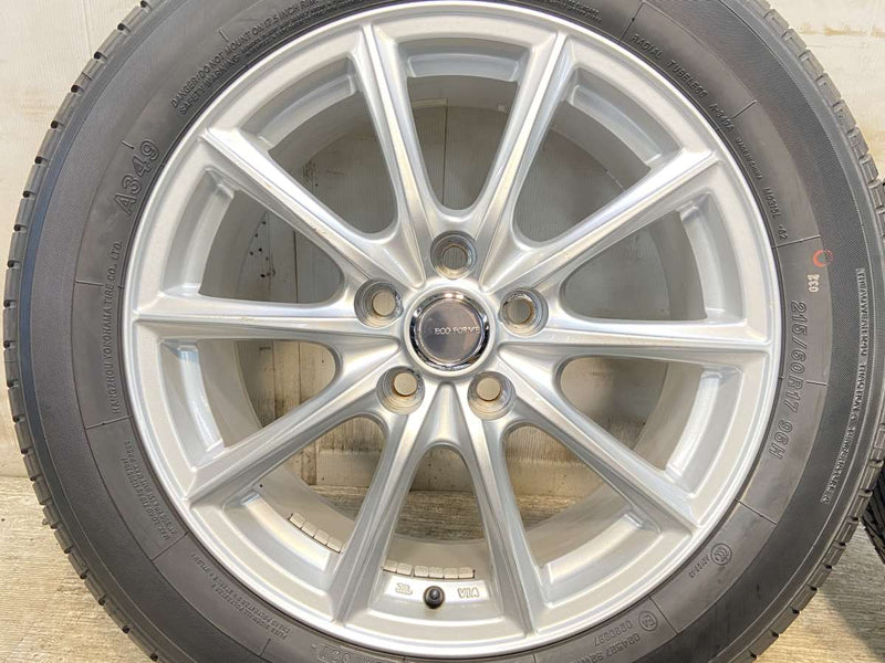 ヨコハマ ASPEC A349 215/60R17  /　 ECO FORME 7.5J+40 114.3-5穴 4本