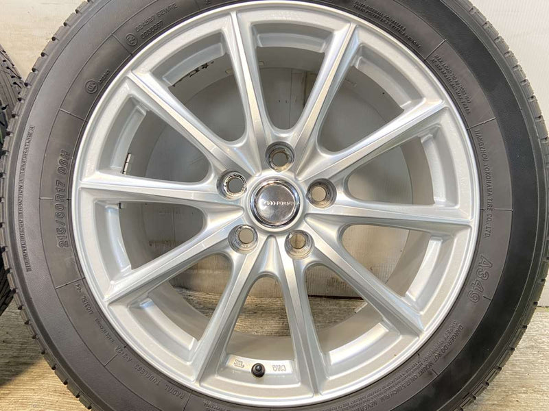 ヨコハマ ASPEC A349 215/60R17  /　 ECO FORME 7.5J+40 114.3-5穴 4本