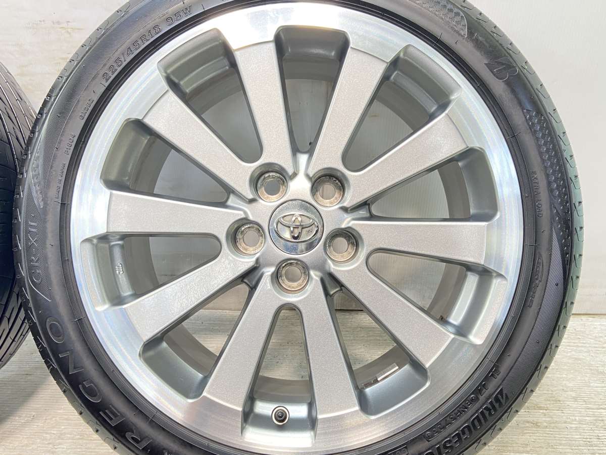 ブリヂストン レグノ GR-X2 225/45R18 /トヨタ純正 7.5J+39 114.3-5穴