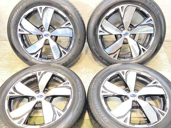 ブリヂストン デューラー H/P スポーツ 225/55R18  /スバル純正  7.0J+48 114.3-5穴 4本