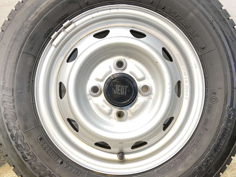 ブリヂストン W300 145/80R12 80/78LT /　 JECT T3 3.5J+ 100-4穴 4本