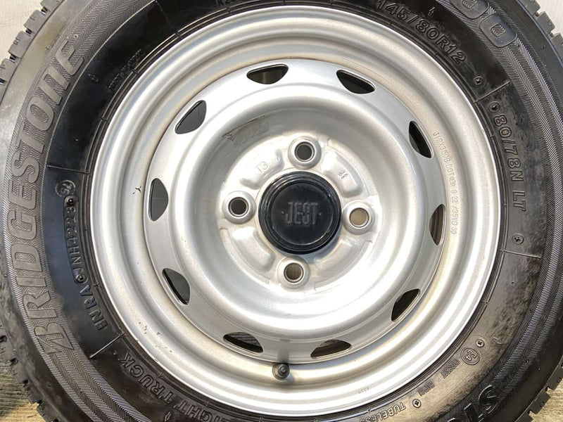 ブリヂストン W300 145/80R12 80/78LT /　 JECT T3 3.5J+ 100-4穴 4本