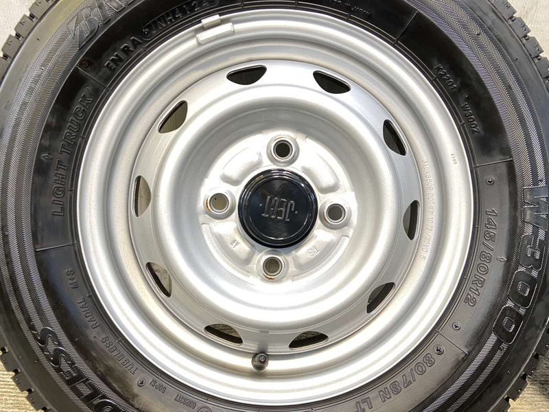 ブリヂストン W300 145/80R12 80/78LT /　 JECT T3 3.5J+ 100-4穴 4本