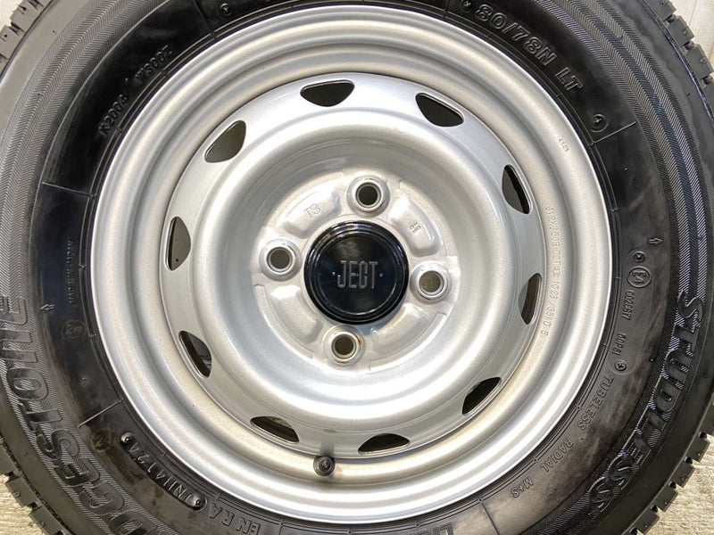 ブリヂストン W300 145/80R12 80/78LT /　 JECT T3 3.5J+ 100-4穴 4本