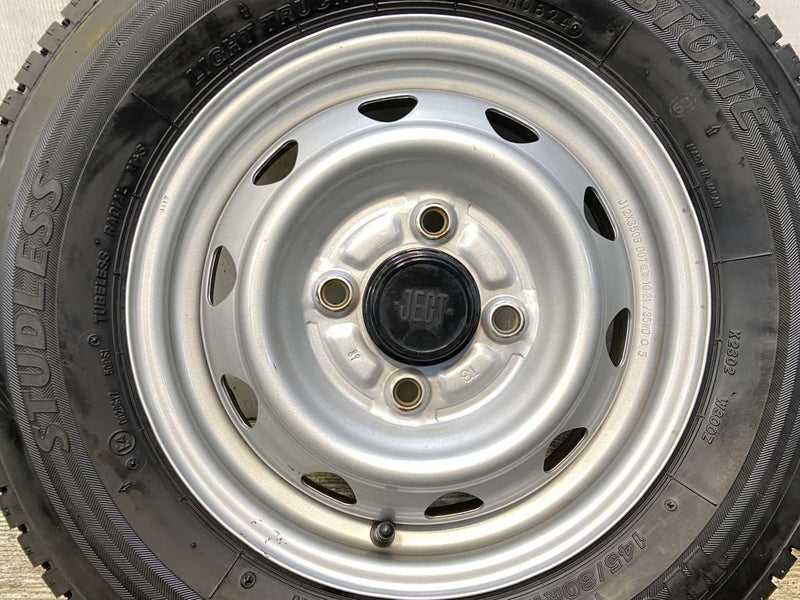 ブリヂストン W300 145/80R12 80/78LT /　 JECT T3 3.5J+ 100-4穴 4本