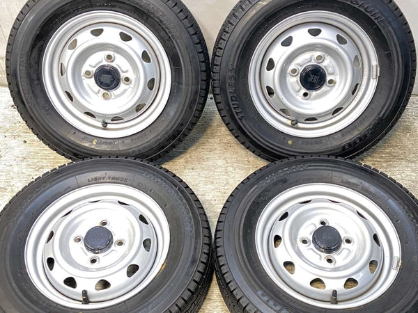 ブリヂストン W300 145/80R12 80/78LT /　 JECT T3 3.5J+ 100-4穴 4本