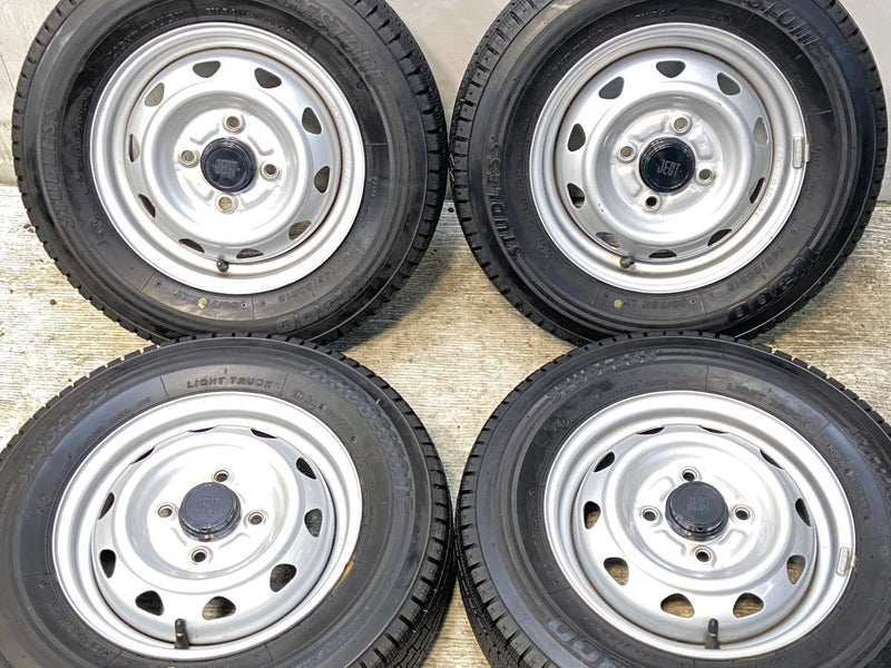 ブリヂストン W300 145/80R12 80/78LT /　 JECT T3 3.5J+ 100-4穴 4本