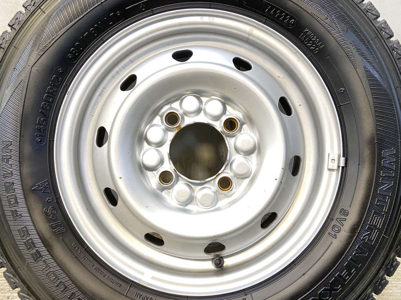 ダンロップ ウィンターマックス SV01 145/80R12 80/78LT /　 TOPY M50 3.5J+ 100-4穴 4本