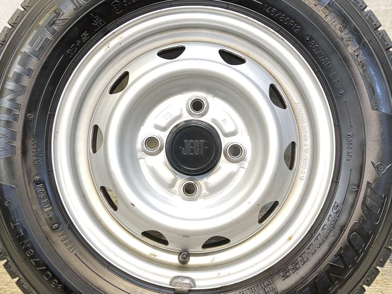ダンロップ ウィンターマックス LV01 145/80R12 80/78LT /　 JECT T3 3.5J+ 100-4穴 4本