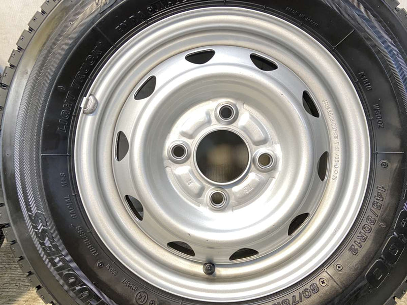 ブリヂストン W300 145/80R12 80/78LT /　 TOPY T3 3.5J+ 100-4穴 4本