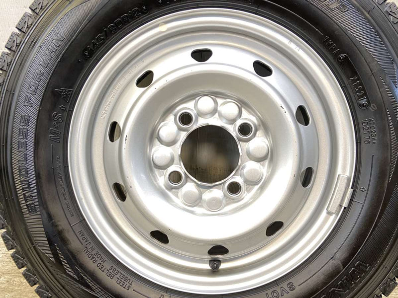 ダンロップ ウィンターマックス SV01 145/80R12 80/78LT /　 TOPY M74 3.5J+ 100-4穴 4本