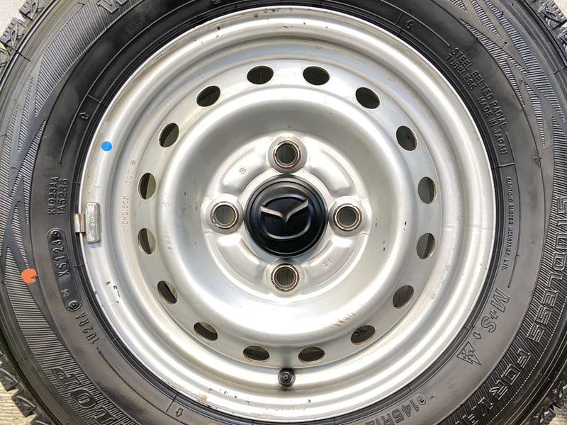 ダンロップ ウィンターマックス SV01 145R12 6PR /マツダ純正  3.5J+ 100-4穴 4本