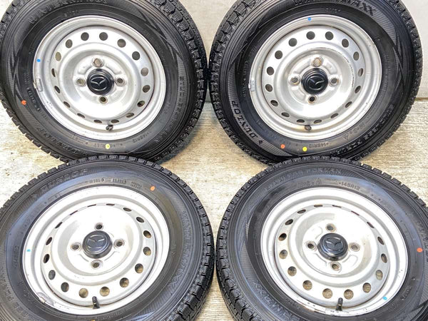 ダンロップ ウィンターマックス SV01 145R12 6PR /マツダ純正  3.5J+ 100-4穴 4本
