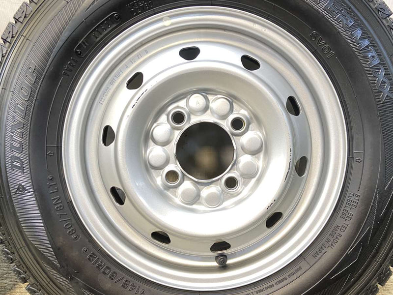 ダンロップ ウィンターマックス SV01 145/80R12 80/78LT /　 M74 3.5J+ 100-4穴 4本