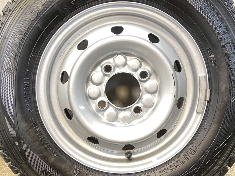 ダンロップ ウィンターマックス SV01 145/80R12 80/78LT /　 M74 3.5J+ 100-4穴 4本