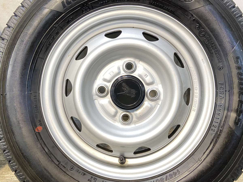 ヨコハマ アイスガード iG91 145/80R12 80/78LT /　 キャロウィン T3 3.5J+ 100-4穴 4本