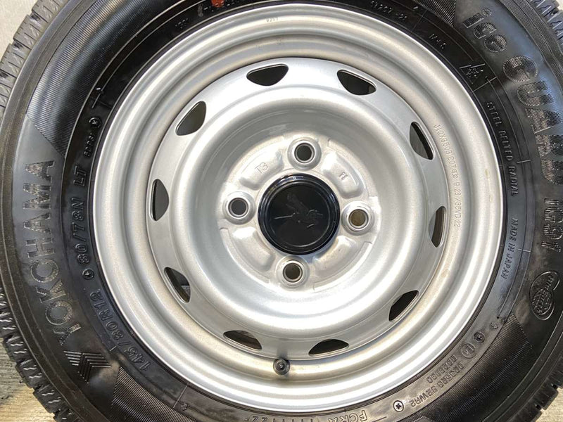 ヨコハマ アイスガード iG91 145/80R12 80/78LT /　 キャロウィン T3 3.5J+ 100-4穴 4本