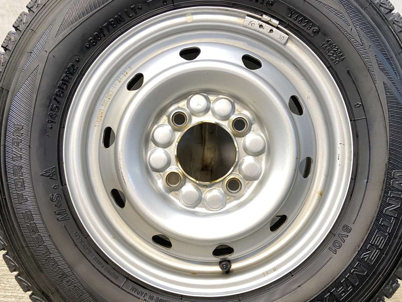 ダンロップ ウィンターマックス SV01 145/80R12 80/78LT /　 TOPY M74 3.5J+ 100-4穴 4本
