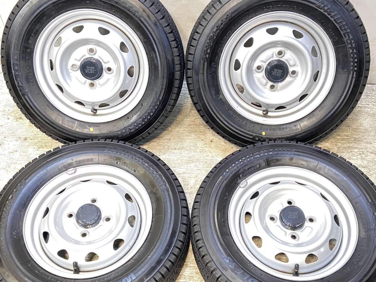 ブリヂストン W300 145/80R12 80/78LT / JECT T3 3.5J+ 100-4穴 4本