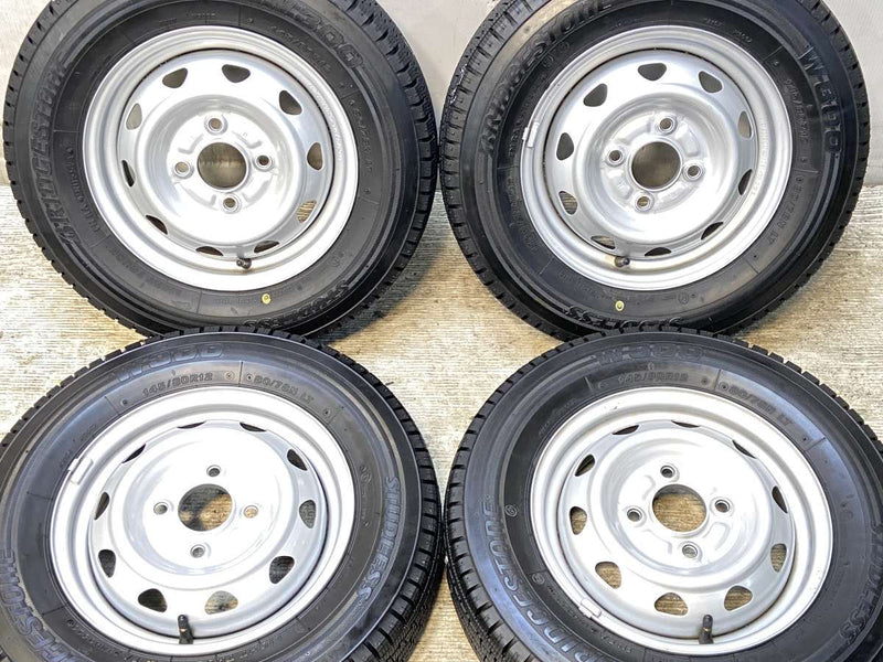 ブリヂストン W300 145/80R12 80/78LT / JECT T3 3.5J+ 100-4穴 4本