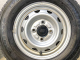 ダンロップ ウィンターマックス LV01 forVAN 145/80R12 80/78LT /　 TOPY T3 3.5J+ 100-4穴 4本