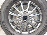 ブリヂストン W300 145/80R12 80/78N LT /　 BALMINUM 3.5J+44 100-4穴 4本