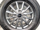 ブリヂストン W300 145/80R12 80/78N LT /　 BALMINUM 3.5J+44 100-4穴 4本