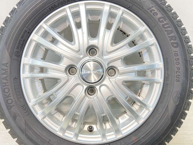 ヨコハマ アイスガード iG50 PLUS 155/65R13 / LEBEN 4.0J+45 100-4穴 4本 – タイヤ・ホイールカンパニー