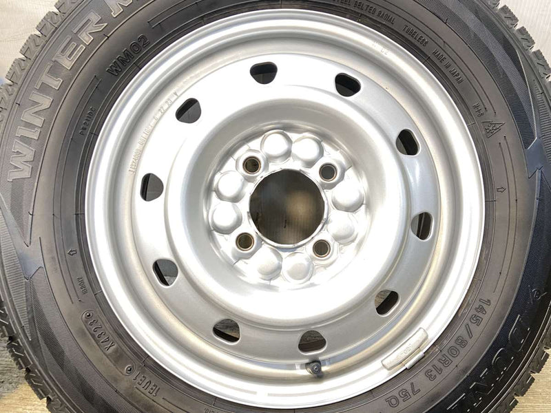 ダンロップ ウィンターマックス WM02 145/80R13  /　 TOPY V52 4.0J+ 100-4穴 4本